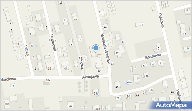 Mielenko, Morskich Wiatrów, 1, mapa Mielenko