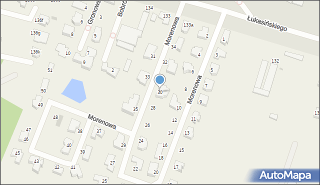 Mierzyn, Morenowa, 30, mapa Mierzyn