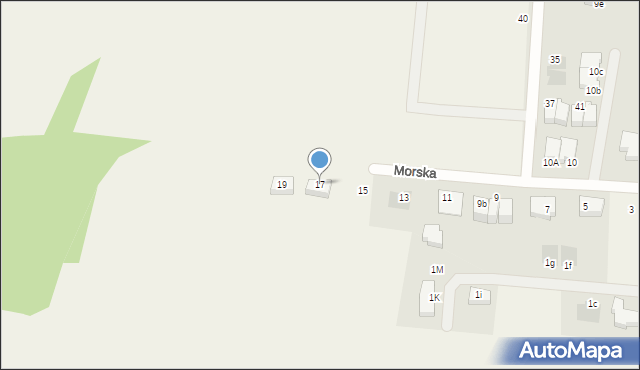 Mierzyn, Morska, 17, mapa Mierzyn