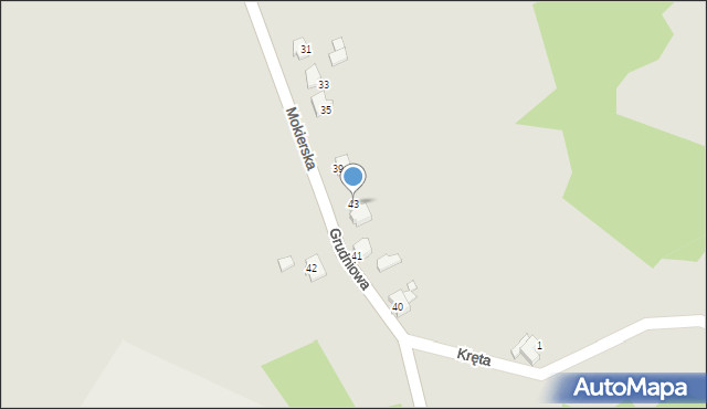 Mikołów, Mokierska, 43, mapa Mikołów