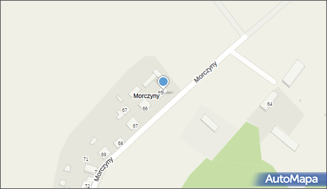 Mirakowo, Morczyny, 65, mapa Mirakowo