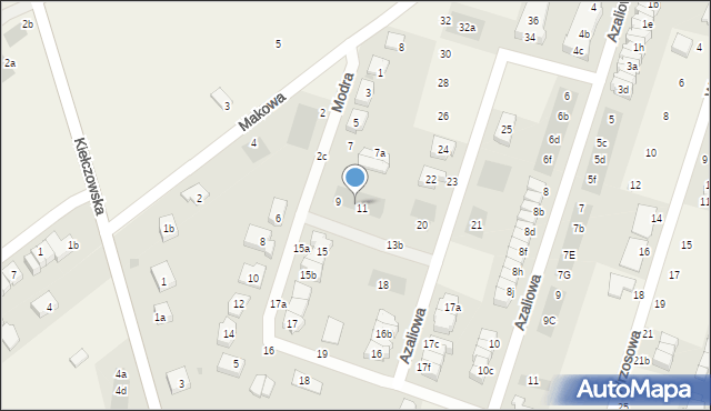 Mirków, Modra, 9a, mapa Mirków