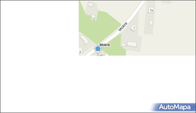 Mnin, Mokre, 1, mapa Mnin