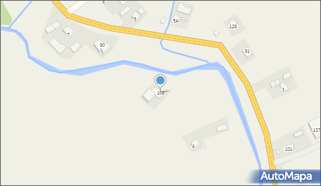 Mochnaczka Niżna, Mochnaczka Niżna, 108, mapa Mochnaczka Niżna