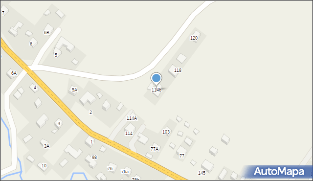 Mochnaczka Niżna, Mochnaczka Niżna, 114b, mapa Mochnaczka Niżna