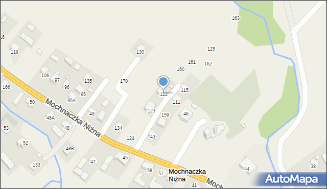 Mochnaczka Niżna, Mochnaczka Niżna, 122, mapa Mochnaczka Niżna