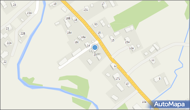 Mochnaczka Niżna, Mochnaczka Niżna, 13, mapa Mochnaczka Niżna