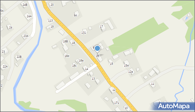 Mochnaczka Niżna, Mochnaczka Niżna, 16, mapa Mochnaczka Niżna