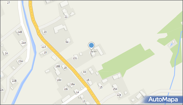 Mochnaczka Niżna, Mochnaczka Niżna, 17, mapa Mochnaczka Niżna