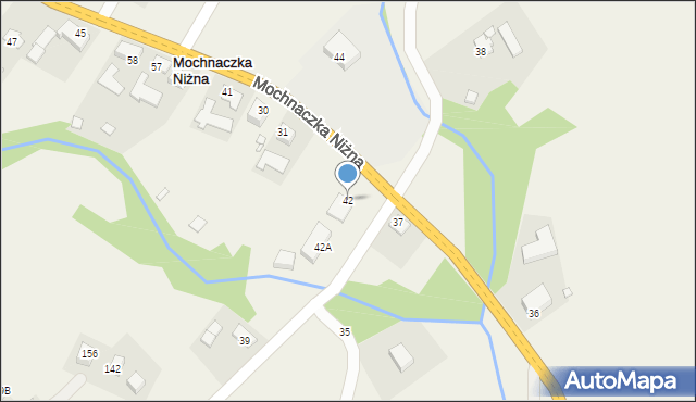 Mochnaczka Niżna, Mochnaczka Niżna, 42, mapa Mochnaczka Niżna