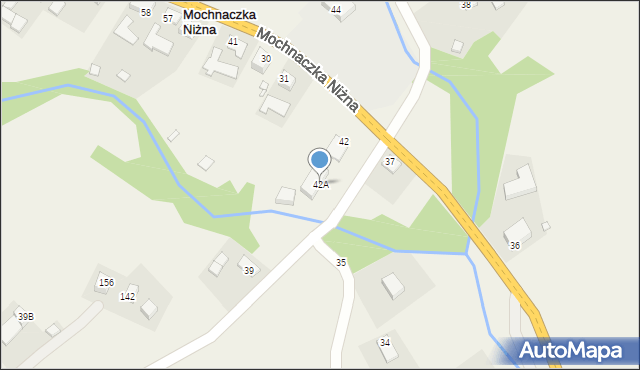 Mochnaczka Niżna, Mochnaczka Niżna, 42A, mapa Mochnaczka Niżna
