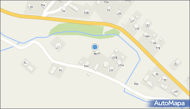 Mochnaczka Niżna, Mochnaczka Niżna, 59, mapa Mochnaczka Niżna