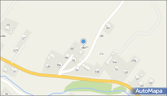 Mochnaczka Niżna, Mochnaczka Niżna, 65d, mapa Mochnaczka Niżna