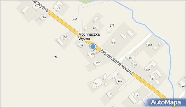 Mochnaczka Wyżna, Mochnaczka Wyżna, 107, mapa Mochnaczka Wyżna