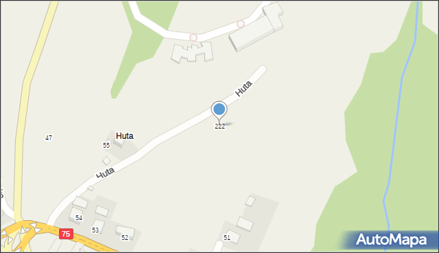 Mochnaczka Wyżna, Mochnaczka Wyżna, 222, mapa Mochnaczka Wyżna