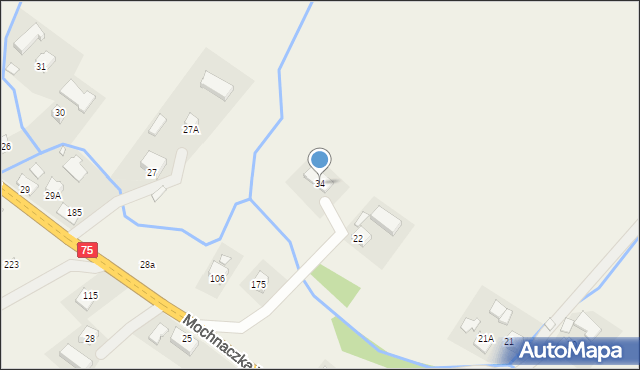 Mochnaczka Wyżna, Mochnaczka Wyżna, 34, mapa Mochnaczka Wyżna