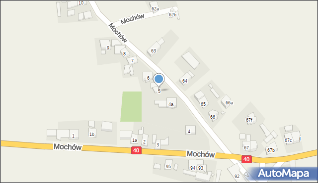 Mochów, Mochów, 5, mapa Mochów