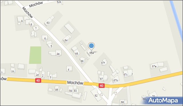 Mochów, Mochów, 66a, mapa Mochów