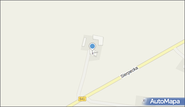 Mochowo Nowe, Mochowo Nowe, 4, mapa Mochowo Nowe