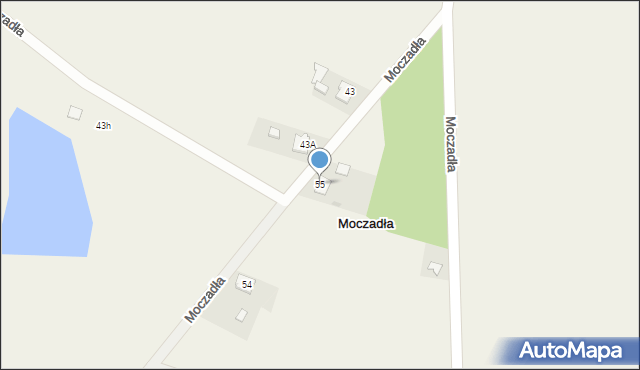 Moczadła, Moczadła, 55, mapa Moczadła