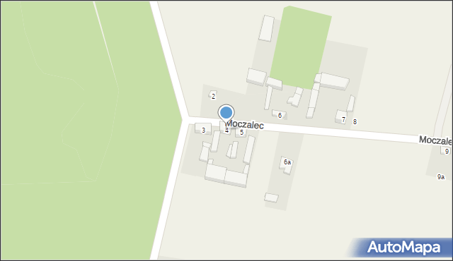 Moczalec, Moczalec, 4, mapa Moczalec