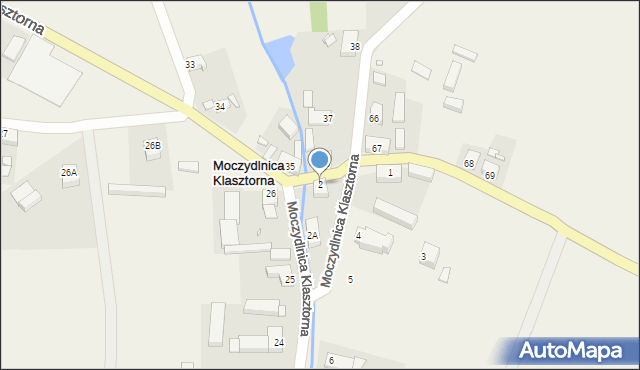 Moczydlnica Klasztorna, Moczydlnica Klasztorna, 2, mapa Moczydlnica Klasztorna