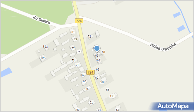 Moczydłów, Moczydłów, 66, mapa Moczydłów