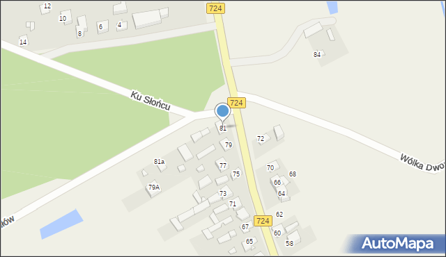 Moczydłów, Moczydłów, 81, mapa Moczydłów