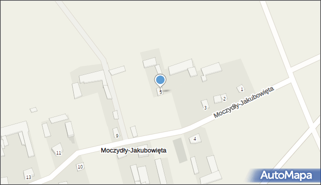 Moczydły-Jakubowięta, Moczydły-Jakubowięta, 5, mapa Moczydły-Jakubowięta