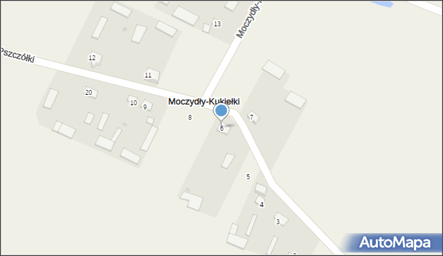 Moczydły-Kukiełki, Moczydły-Kukiełki, 6, mapa Moczydły-Kukiełki