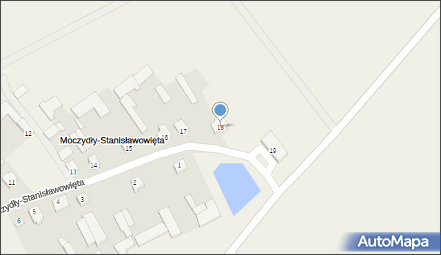 Moczydły-Stanisławowięta, Moczydły-Stanisławowięta, 18, mapa Moczydły-Stanisławowięta