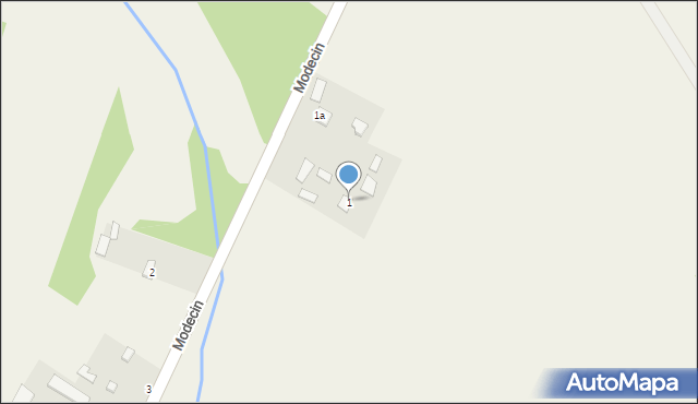 Modecin, Modecin, 1, mapa Modecin