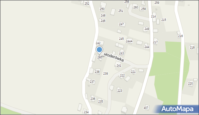 Moderówka, Moderówka, 240, mapa Moderówka