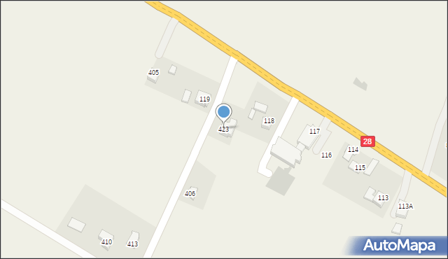 Moderówka, Moderówka, 423, mapa Moderówka