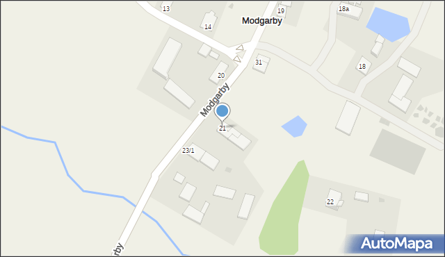 Modgarby, Modgarby, 21, mapa Modgarby