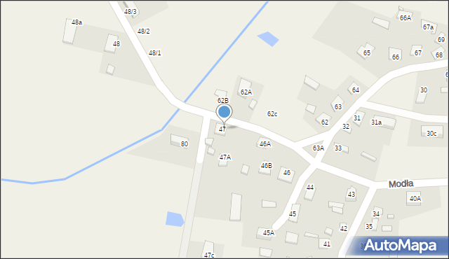 Modła, Modła, 47b, mapa Modła