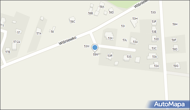 Modła, Modła, 53N, mapa Modła