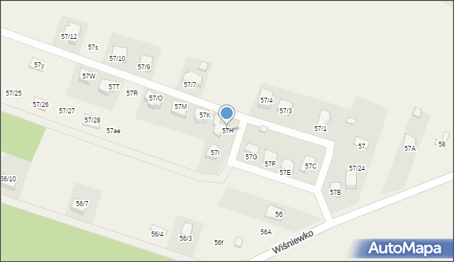Modła, Modła, 57H, mapa Modła