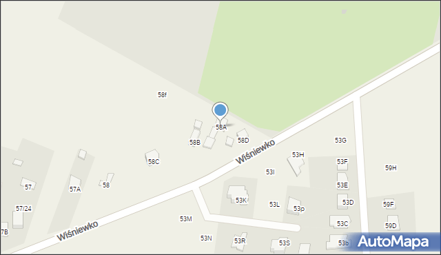 Modła, Modła, 58A, mapa Modła