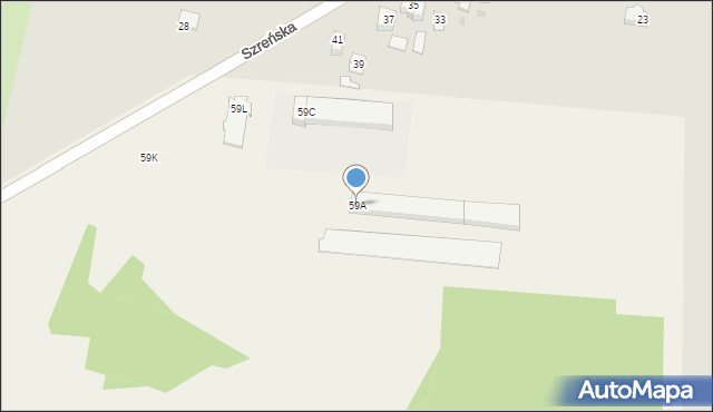 Modła, Modła, 59A, mapa Modła