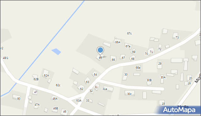 Modła, Modła, 65, mapa Modła