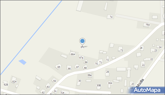 Modła, Modła, 67c, mapa Modła
