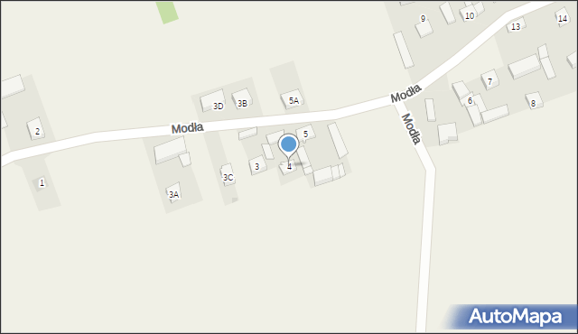 Modła, Modła, 4, mapa Modła