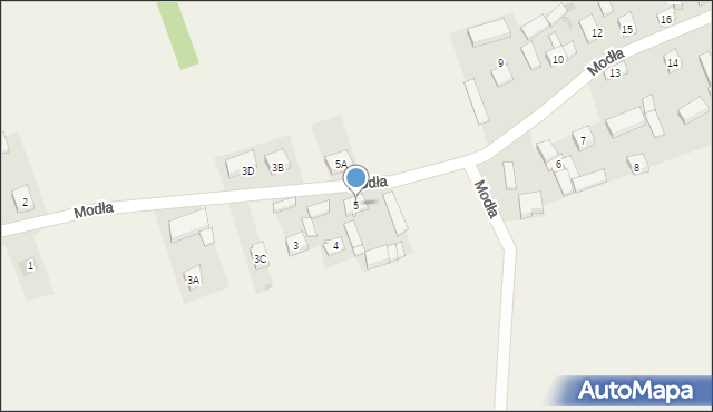 Modła, Modła, 5, mapa Modła