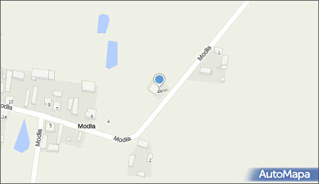 Modła, Modła, 4A, mapa Modła