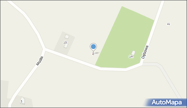 Modła, Modła, 1j, mapa Modła