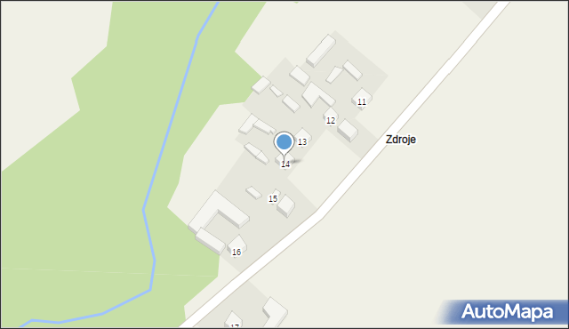 Modła, Modła, 14, mapa Modła