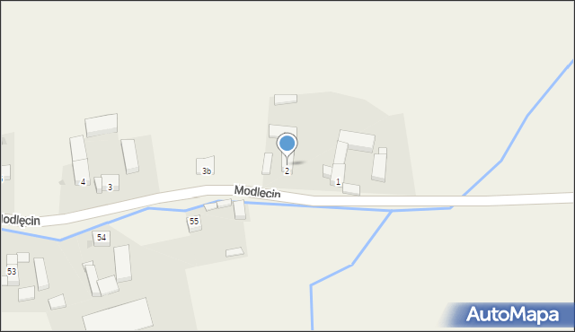Modlęcin, Modlęcin, 2, mapa Modlęcin