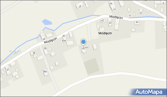 Modlęcin, Modlęcin, 41, mapa Modlęcin