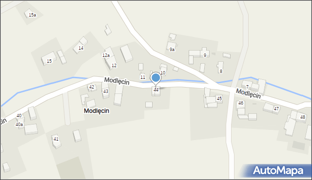 Modlęcin, Modlęcin, 44, mapa Modlęcin